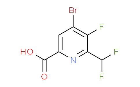 AM125157 | 1804637-82-8 | 4-Bromo-2-(difluoromethyl)-3-fluoropyridine-6-carboxylic acid