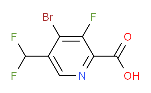 AM125163 | 1806833-14-6 | 4-Bromo-5-(difluoromethyl)-3-fluoropyridine-2-carboxylic acid