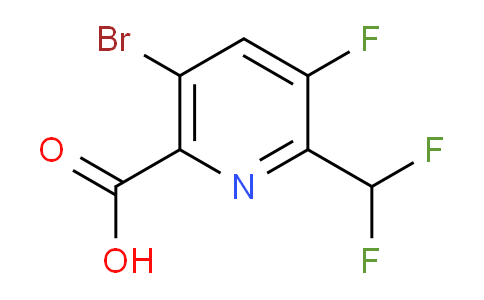 AM125167 | 1805398-96-2 | 5-Bromo-2-(difluoromethyl)-3-fluoropyridine-6-carboxylic acid