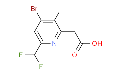 AM125190 | 1806872-63-8 | 4-Bromo-6-(difluoromethyl)-3-iodopyridine-2-acetic acid