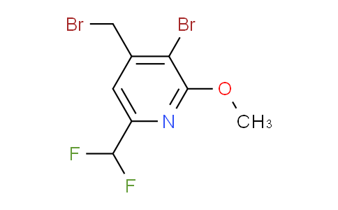 AM125230 | 1805241-97-7 | 3-Bromo-4-(bromomethyl)-6-(difluoromethyl)-2-methoxypyridine