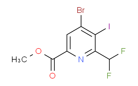AM125253 | 1805168-78-8 | Methyl 4-bromo-2-(difluoromethyl)-3-iodopyridine-6-carboxylate