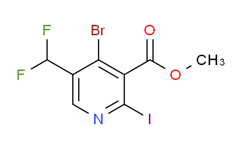 Methyl 4-bromo-5-(difluoromethyl)-2-iodopyridine-3-carboxylate