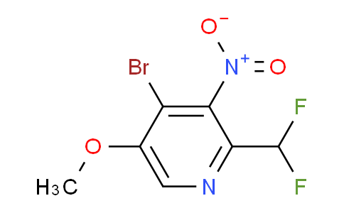 4-Bromo-2-(difluoromethyl)-5-methoxy-3-nitropyridine