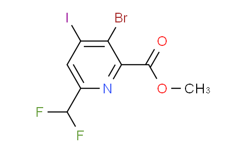 Methyl 3-bromo-6-(difluoromethyl)-4-iodopyridine-2-carboxylate