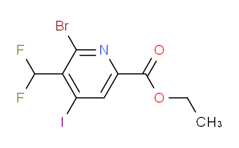 Ethyl 2-bromo-3-(difluoromethyl)-4-iodopyridine-6-carboxylate
