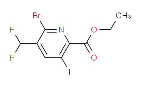 AM125268 | 1805247-43-1 | Ethyl 2-bromo-3-(difluoromethyl)-5-iodopyridine-6-carboxylate