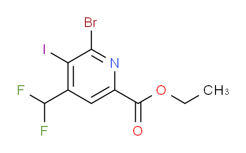 AM125270 | 1806911-76-1 | Ethyl 2-bromo-4-(difluoromethyl)-3-iodopyridine-6-carboxylate