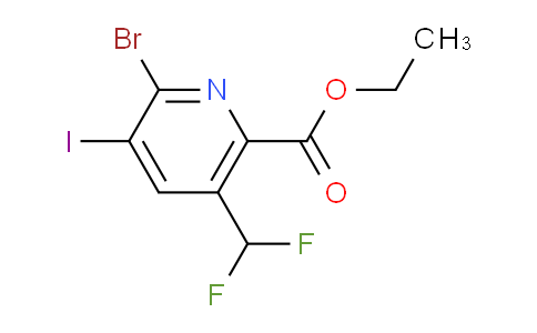 AM125275 | 1805417-48-4 | Ethyl 2-bromo-5-(difluoromethyl)-3-iodopyridine-6-carboxylate