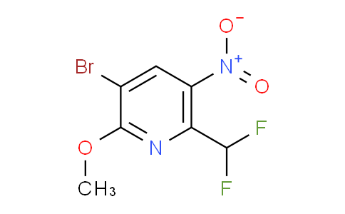 3-Bromo-6-(difluoromethyl)-2-methoxy-5-nitropyridine