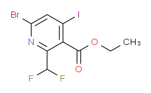 Ethyl 6-bromo-2-(difluoromethyl)-4-iodopyridine-3-carboxylate