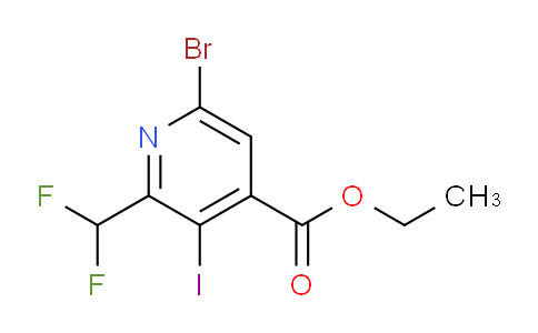 AM125282 | 1805417-80-4 | Ethyl 6-bromo-2-(difluoromethyl)-3-iodopyridine-4-carboxylate