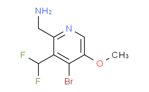 2-(Aminomethyl)-4-bromo-3-(difluoromethyl)-5-methoxypyridine