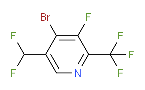 4-Bromo-5-(difluoromethyl)-3-fluoro-2-(trifluoromethyl)pyridine