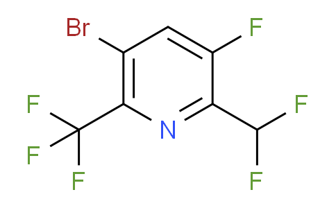 5-Bromo-2-(difluoromethyl)-3-fluoro-6-(trifluoromethyl)pyridine