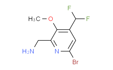 2-(Aminomethyl)-6-bromo-4-(difluoromethyl)-3-methoxypyridine
