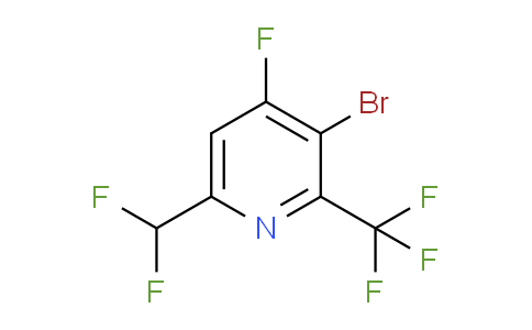 3-Bromo-6-(difluoromethyl)-4-fluoro-2-(trifluoromethyl)pyridine