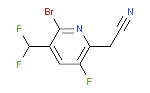 AM125303 | 1805342-88-4 | 2-Bromo-3-(difluoromethyl)-5-fluoropyridine-6-acetonitrile