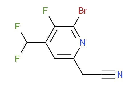 AM125306 | 1805362-47-3 | 2-Bromo-4-(difluoromethyl)-3-fluoropyridine-6-acetonitrile