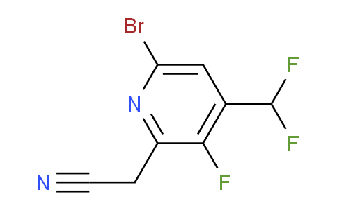6-Bromo-4-(difluoromethyl)-3-fluoropyridine-2-acetonitrile