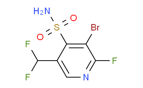 3-Bromo-5-(difluoromethyl)-2-fluoropyridine-4-sulfonamide