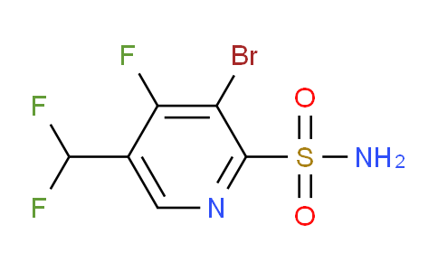 3-Bromo-5-(difluoromethyl)-4-fluoropyridine-2-sulfonamide