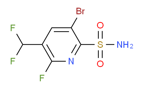 3-Bromo-5-(difluoromethyl)-6-fluoropyridine-2-sulfonamide