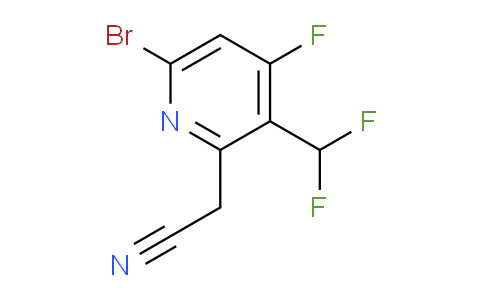 6-Bromo-3-(difluoromethyl)-4-fluoropyridine-2-acetonitrile