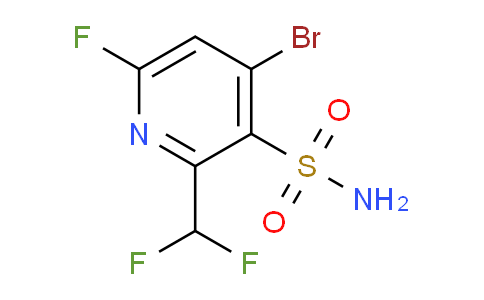 4-Bromo-2-(difluoromethyl)-6-fluoropyridine-3-sulfonamide