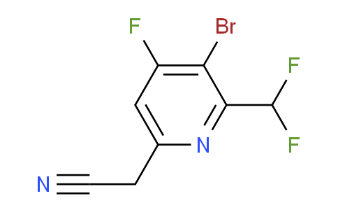 AM125322 | 1806066-97-6 | 3-Bromo-2-(difluoromethyl)-4-fluoropyridine-6-acetonitrile