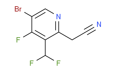5-Bromo-3-(difluoromethyl)-4-fluoropyridine-2-acetonitrile