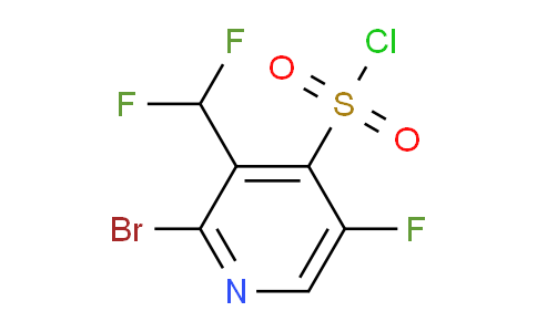 2-Bromo-3-(difluoromethyl)-5-fluoropyridine-4-sulfonyl chloride