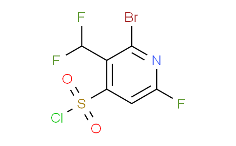 2-Bromo-3-(difluoromethyl)-6-fluoropyridine-4-sulfonyl chloride