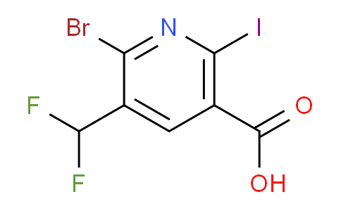 AM125340 | 1805415-37-5 | 2-Bromo-3-(difluoromethyl)-6-iodopyridine-5-carboxylic acid
