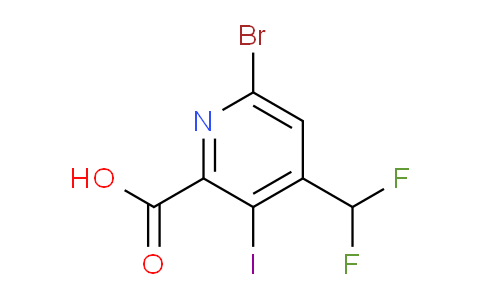 AM125343 | 1804848-39-2 | 6-Bromo-4-(difluoromethyl)-3-iodopyridine-2-carboxylic acid
