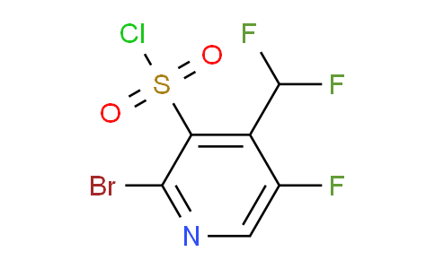 2-Bromo-4-(difluoromethyl)-5-fluoropyridine-3-sulfonyl chloride
