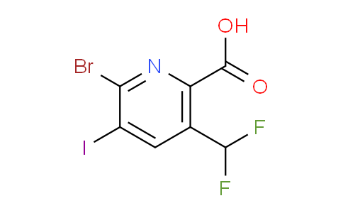 2-Bromo-5-(difluoromethyl)-3-iodopyridine-6-carboxylic acid