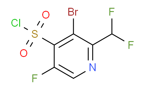 AM125359 | 1806830-08-9 | 3-Bromo-2-(difluoromethyl)-5-fluoropyridine-4-sulfonyl chloride