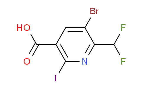 AM125360 | 1805375-25-0 | 3-Bromo-2-(difluoromethyl)-6-iodopyridine-5-carboxylic acid