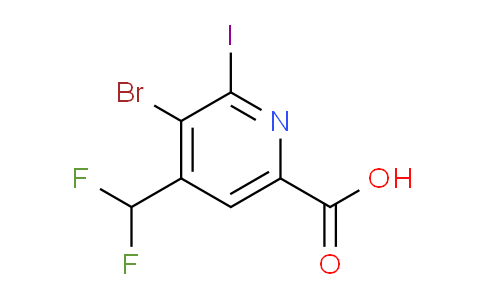 AM125362 | 1805415-84-2 | 3-Bromo-4-(difluoromethyl)-2-iodopyridine-6-carboxylic acid