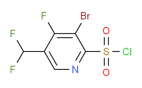 AM125367 | 1806830-32-9 | 3-Bromo-5-(difluoromethyl)-4-fluoropyridine-2-sulfonyl chloride