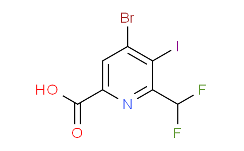 AM125374 | 1805171-41-8 | 4-Bromo-2-(difluoromethyl)-3-iodopyridine-6-carboxylic acid