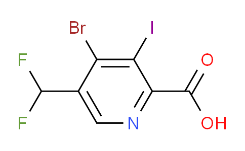 AM125381 | 1805171-69-0 | 4-Bromo-5-(difluoromethyl)-3-iodopyridine-2-carboxylic acid