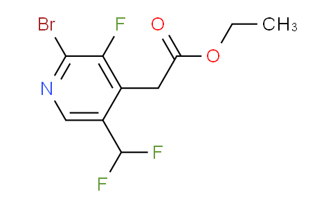 Ethyl 2-bromo-5-(difluoromethyl)-3-fluoropyridine-4-acetate