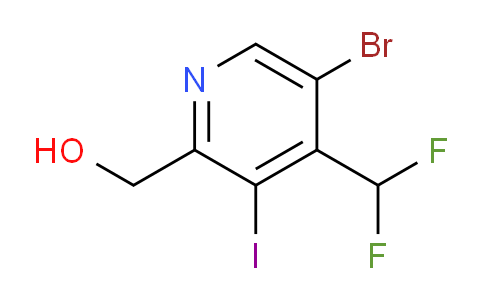 5-Bromo-4-(difluoromethyl)-3-iodopyridine-2-methanol