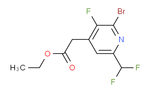 AM125393 | 1806063-45-5 | Ethyl 2-bromo-6-(difluoromethyl)-3-fluoropyridine-4-acetate