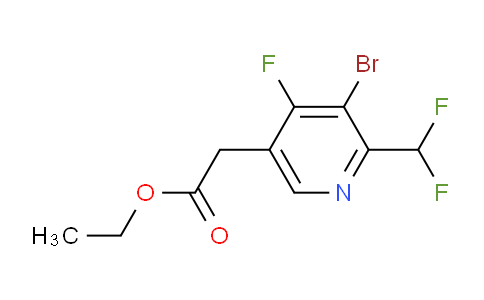 AM125400 | 1804852-77-4 | Ethyl 3-bromo-2-(difluoromethyl)-4-fluoropyridine-5-acetate
