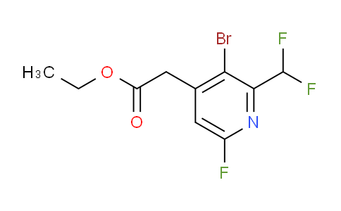 AM125402 | 1805364-82-2 | Ethyl 3-bromo-2-(difluoromethyl)-6-fluoropyridine-4-acetate