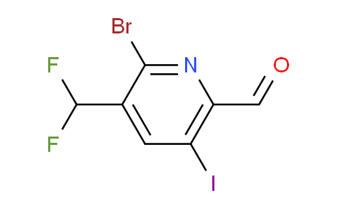 AM125418 | 1806908-93-9 | 2-Bromo-3-(difluoromethyl)-5-iodopyridine-6-carboxaldehyde