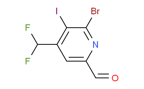 AM125422 | 1805414-22-5 | 2-Bromo-4-(difluoromethyl)-3-iodopyridine-6-carboxaldehyde